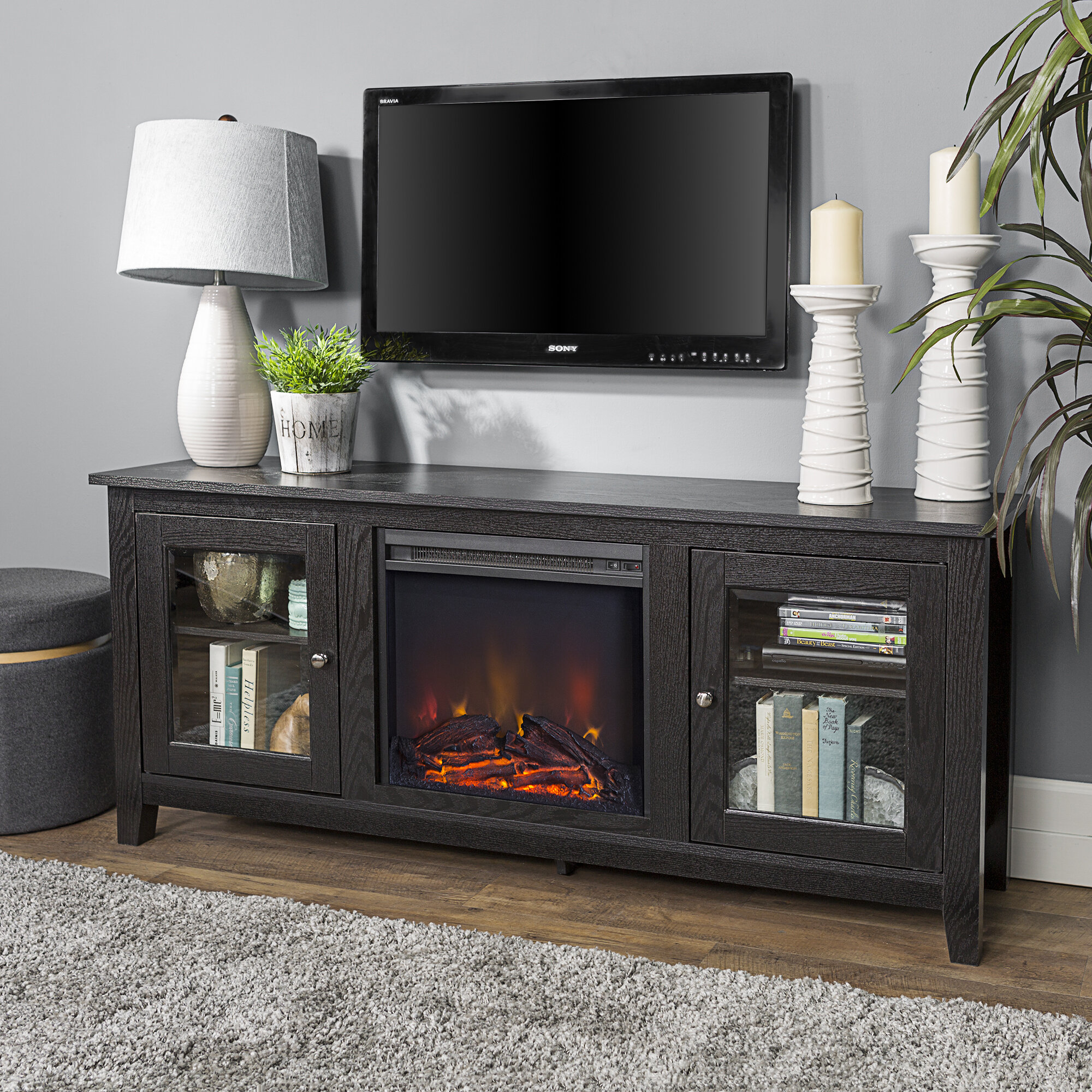 Black Fireplace TV Stands & Entertainment Centers You'll Love in 2021